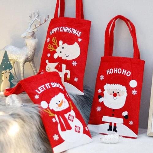 Christmas Gift Storage Bag Home Grocery Bag Storage Dispenser Kitchen Home Organizer Durable Storage Candy Bag