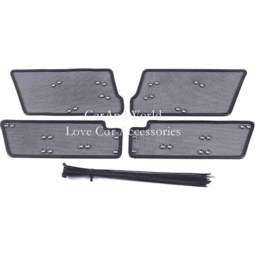 Front Grille Insect Screening Mesh Insert Net Stainless Steel Cover Trims For Toyota Crown 14th 2015-2018 Car Accessories