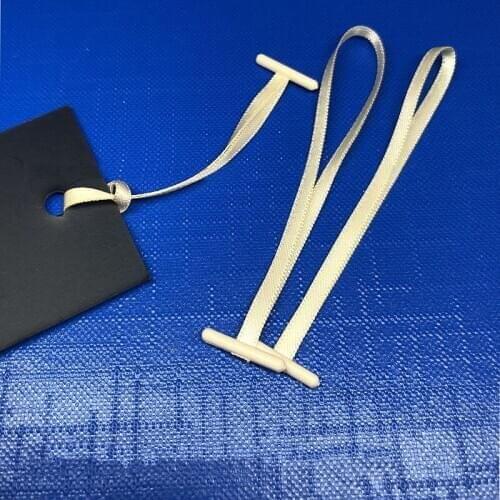 100PCS/pack T-type Buckle Labels Tags Lanyard Rope Garment Decoration Hanging Tablets For Bags Cards Accessories