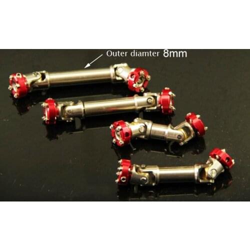 Stainless Steel Universal Flange Drive Shaft CVD For 1/14 RC Trailer/Container Truck/Clawer Model Length 45/55/63/70/90/110mm