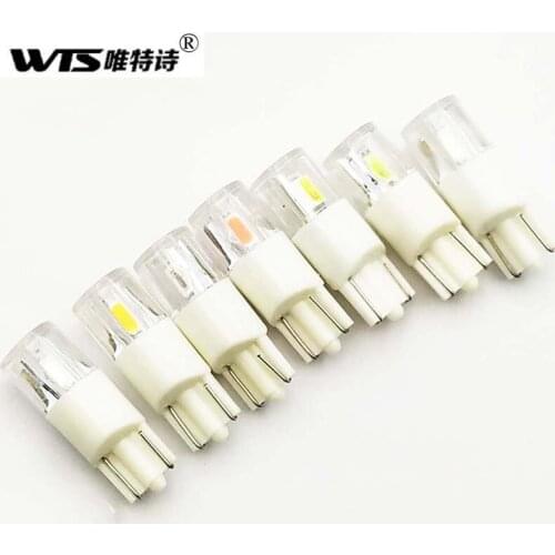 100Pcs wholesale T10 2SMD Led W5W 192 168 Clearance light Wedge Side lamp Parking License Plate Universal led bulb Car Styling