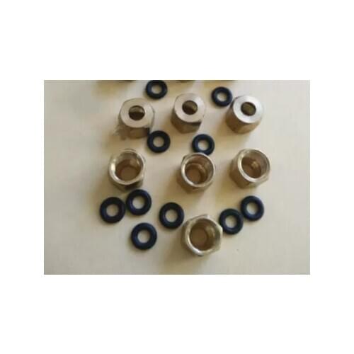 10X Large/Small Copper Nut O ring Sscrew 3*2mm and 4*3mm For Epson UV Damper 1390 DX7 DX4 DX5 Ink Tube