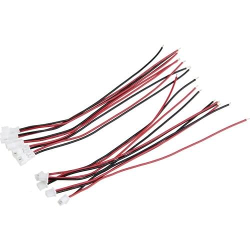 20Pair Micro JST PH 1.25 2 PIN Male Female Plug Connector With Wire Cables 100mm L4MB