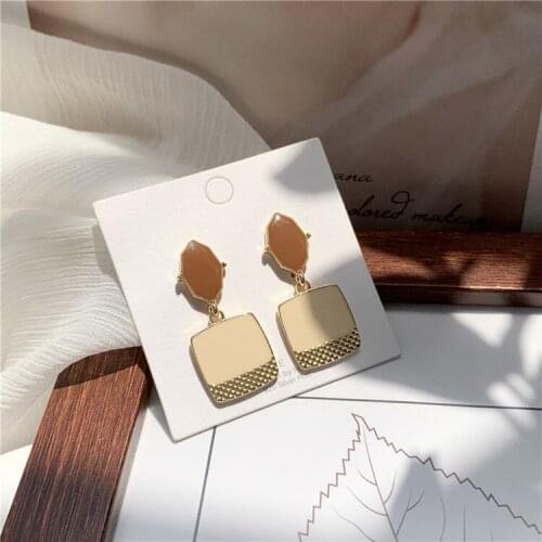 2020 new design Korean fashion high sense drip glaze earrings fashion jewelry creative girl gift statement earrings for women