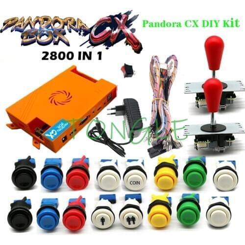 2021 Pandora Box CX 2800 Games in 1 HAPP Type Buttons 2 Players Joystick Arcade Diy Kit Parts Button