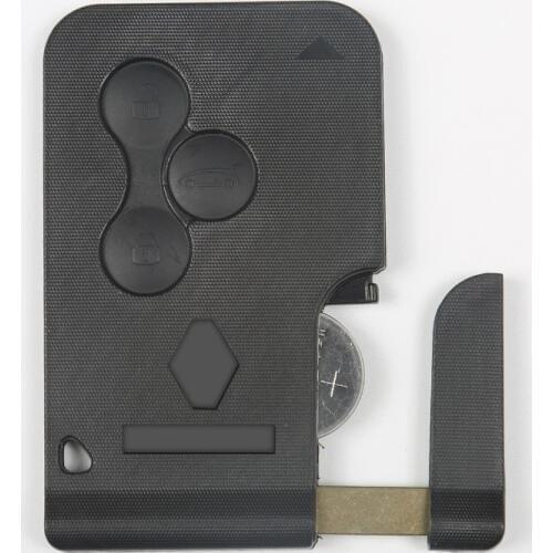 3 BUTTON SMART REMOTE KEY 433MHZ 46 CHIP WITH INSERT KEY FOR ENAULT MEGANE