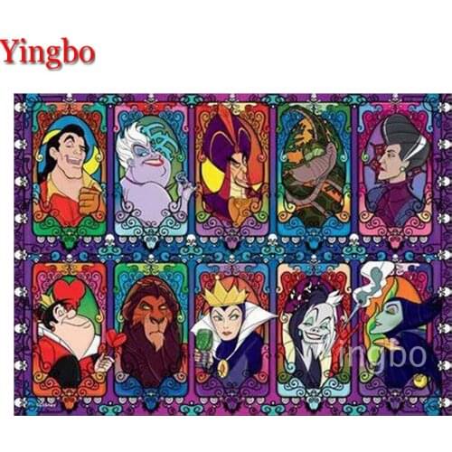 5D DIY Diamond Painting Cross Stitch Cartoon witch Mosaic Full Square Round Diamond Embroidery Rhinestone Painting Decoration