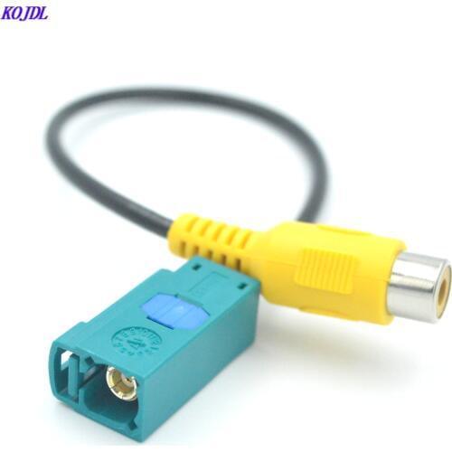 Car Fakra Reversing Camera Adaptor Cable Fakra RCA Plug connector For Mercedes For Ford OEM Radio Reversing image Parking KOJDL