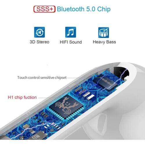 I60 TWS 1:1 Wireless Earphone 5D Super Bass I60 Earphone Original Pop-up not W1 H1 Chip tpk i200 i500 i9000 i10000