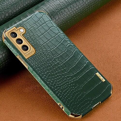 Crocodile Pattern PU Leather Case For Samsung Galaxy S21 S20 Ultra Plus Note 20 Ultra S20 FE Case For Samsung A52 A72 A12 A32 5G