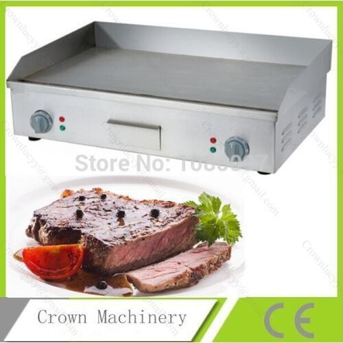 Electric commercial Double Griddle Grill pan