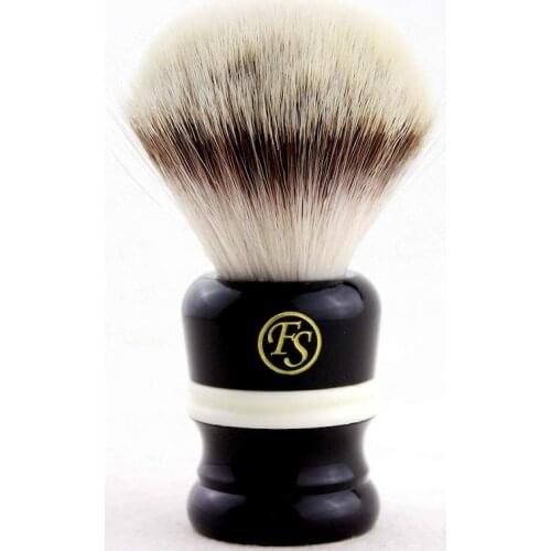 FS-24MM G4 Synthetic Fiber Shaving Brush Black&White Handle+FREE SHIPPING