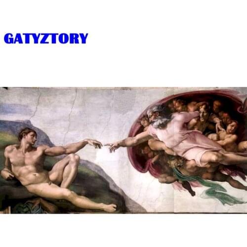 GATYZTORY Frameless Painting By Numbers For Adults Children 40x50cm Frame Naked Man Figure Oil Picture By Number Home Artcrafts