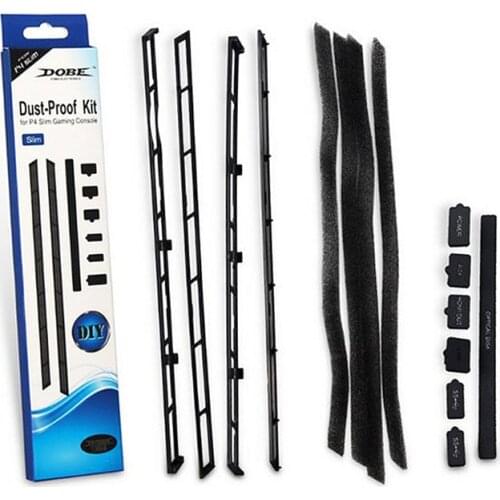 PS4 Slim Console Dust Proof Kits Cover for Sony PlayStation 4 Slim Game Accessories Case Mesh Filter Pack Kits