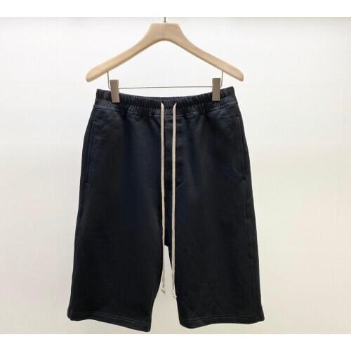 Owen Seak Men Casual Short Cotton Gothic Style Mens Clothing Sweatpants Summer High Street Hip Hop Women Black Short Size XL