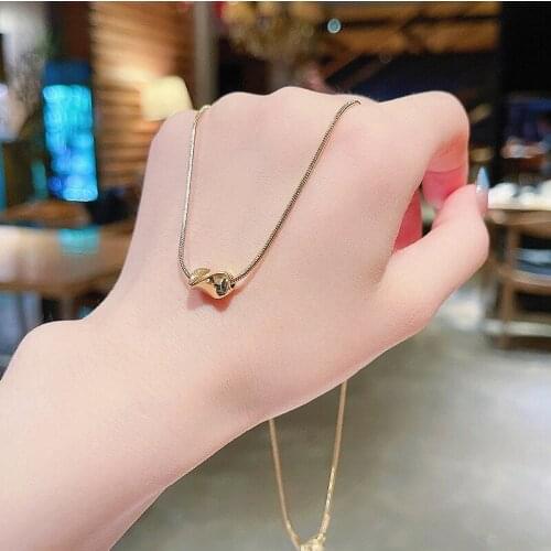 Minimalist Chic Choker Titanium Steel Necklace for Women Girls Japan Style Fashion Jewelry Simple Pendants Necklaces