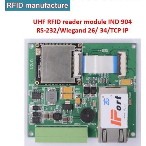 Long distance uhf rfid reader module IPEX antenna connector support RS232/WG26/34 TCP/IP interface for warehouse management