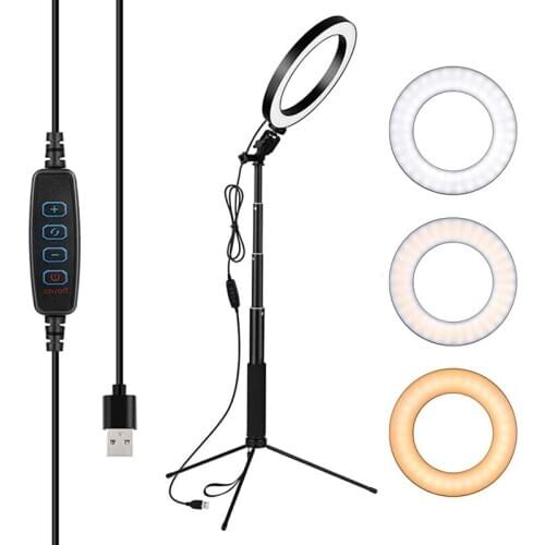 Selfie Ring Light Led Ring Lamp With Tripod With Lamp Photography Light USB With Phone Holder Tripod Stand For tiktok Youtube