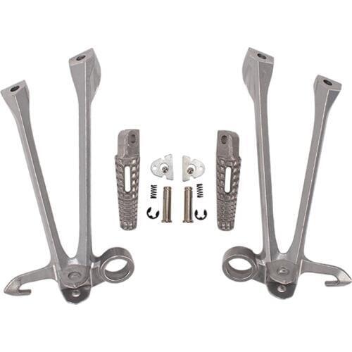 Motorcycle Aluminium Rear Footrests Bracket Kit Foot Pegs Rests Assembly For Suzuki GSXR1000 2009 2010 GSXR 1000 K9 GSXR