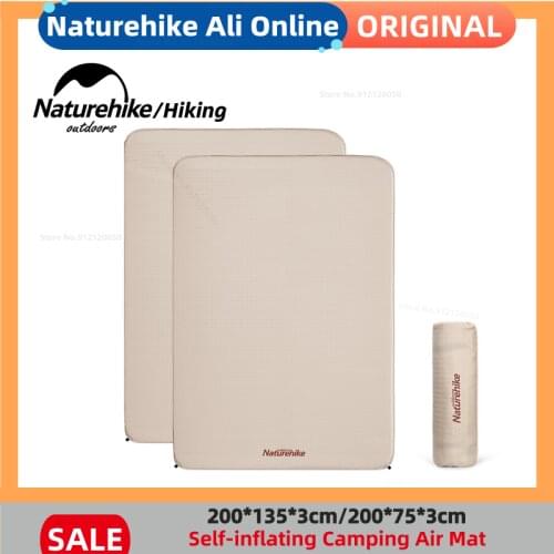Naturehike Outdoor Inflatable Camping Mat Widened Sponge Automatic Inflatable Moisture-Proof Mattress Tent Floor Cushion