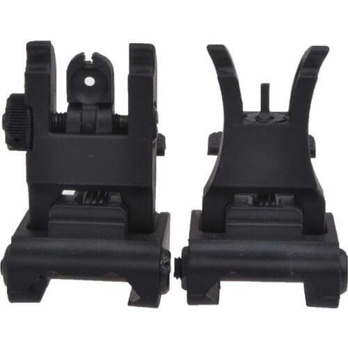 Polymer FOLDING 71L SET Arms FRONT & REAR FLIP-UP BACK-UP TACTICAL SITES SIGHTS