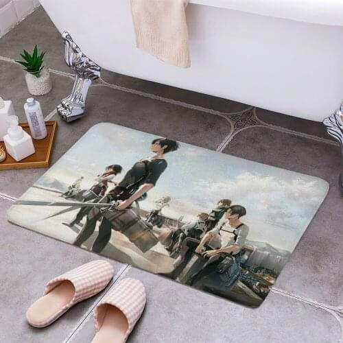 ATTACK ON TITAN Cheaper Anti-slip Modern Area Rugs Living Room Balcony Bathroom Printed Carpet Doormat Hallway Bath Mat