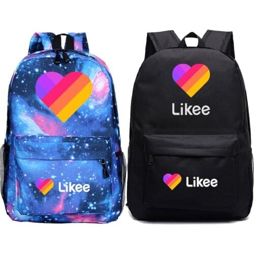 Russia Likee Backpack For Boys Girls School Bags Students Likee Bookbags Color Heart Pattern Travel Rucksack Back To School Gift