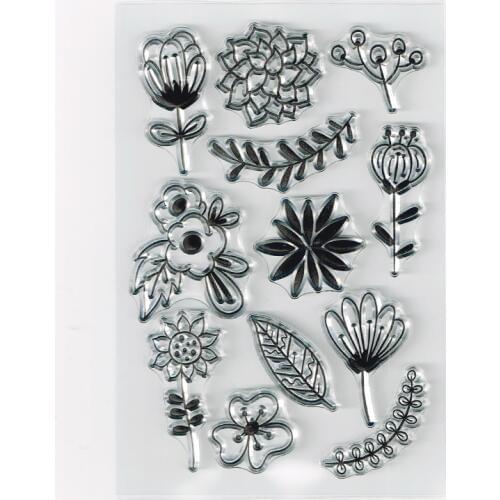 Cartoon Flower Stamps Kids Craft Stamps Paper Craft Deco Scrapbook Stamps