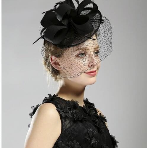 GBCNYIER Wedding Cap Formal Wear Female Beautiful Bow-Kno Bridal Headdress Dinner Dress