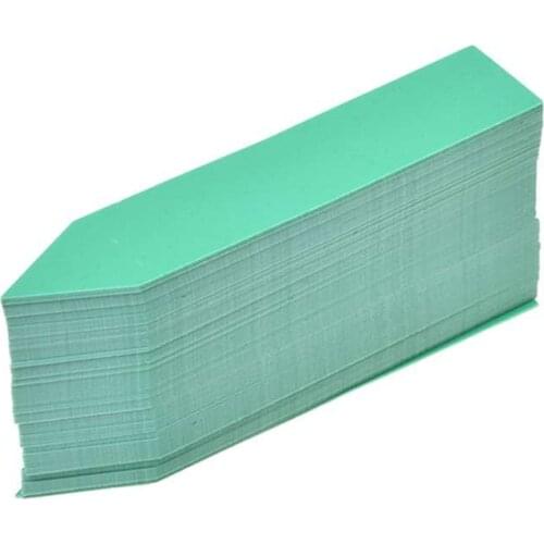 100 Pcs Plastic Plant Seed Labels Pot Marker Nursery Garden Stake Tags 10cm x 2cm (Green)