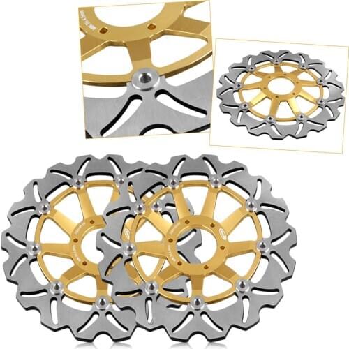 2x Front Brake Disc Rotors For Honda XL1000V Varadero ABS 2004 2005 2006 2007 2008 2009 2010 2011 & VFR 800 VTEC ABS 2002 - 2013