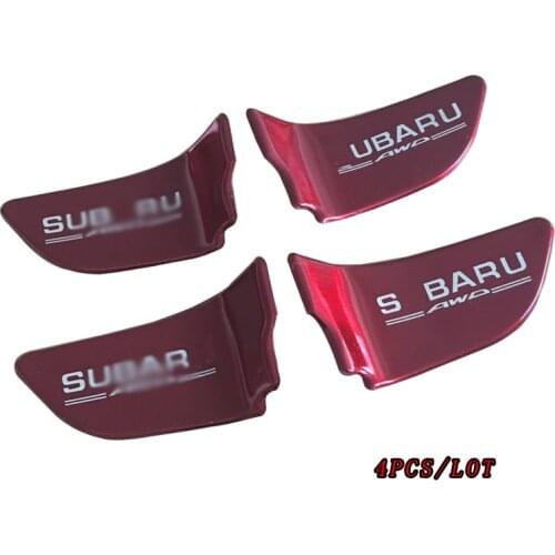 Kacng for Subaru Forester Legacy XV BRZ WRX Accessories Decorative stickers for stainless steel inner door bowls of automobiles