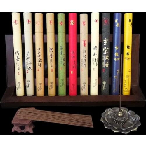 Thuja 20g/box Wormwood Natural Stick Incense 21cm Sandalwood Lavender Jasmine Incense Sticks Home Fragrance 25 Smells for Choose
