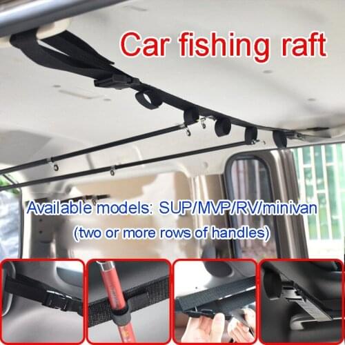 Fishing Rod Car Bracket With Support Belt With Bracket System Fishing Car Interior Fishing Tools useful