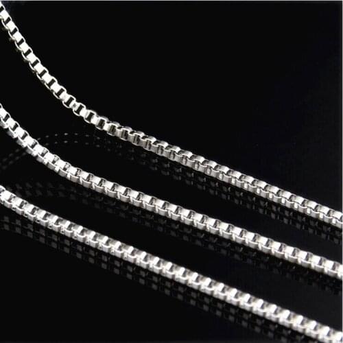 MANGOSKY 316 Stainless Steel 2mm Box Chains for Pendants Necklace 16",18",20",22",24" ,women necklace