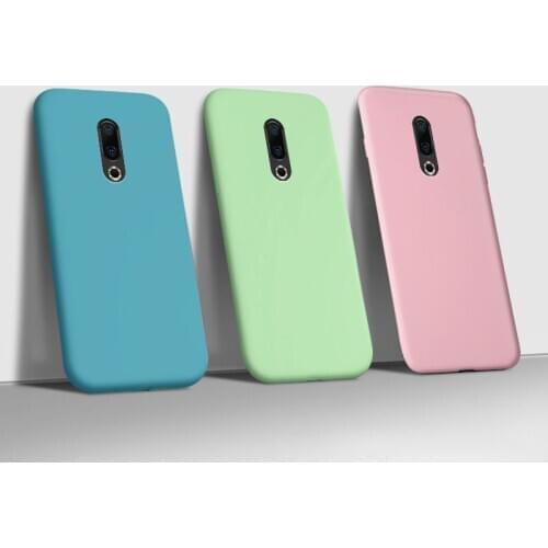 Fundas Case For meizu 16th plus Matte Liquid soft Silicone Phone Case For Meizu 16 th plus M892Q back Cover armor Coque fashion