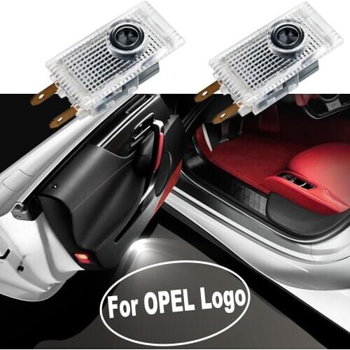 HD LED Car Door Logo Light For OPEL Insignia Step Entry Emblem Shadow Ghost Welcome Courtesy Lamp Projector 12V Auto Accessories