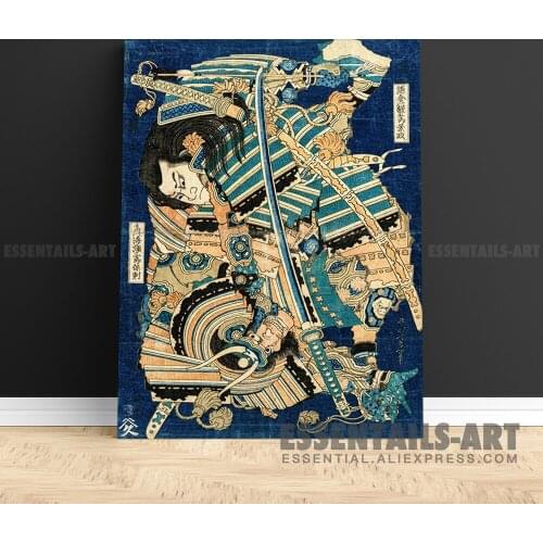 Japanese style Kamakura Ukiyoe Canvas Wall Art Painting Decor Bedroom study Living kid Room Home Decoration Prints