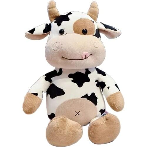 High Quality Plush Cow Toy Cute Cattle Plush Stuffed Animals Cattle Soft Doll Kids Toys Birthday Gift for Children Japan Style