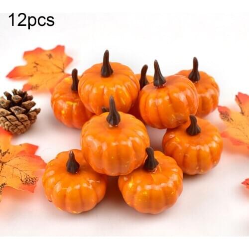 Artificial Mini Foam Pumpkins Fruits Models Fake Simulation Vegetable Halloween Thanksgiving Party Decoration Home Scene Props
