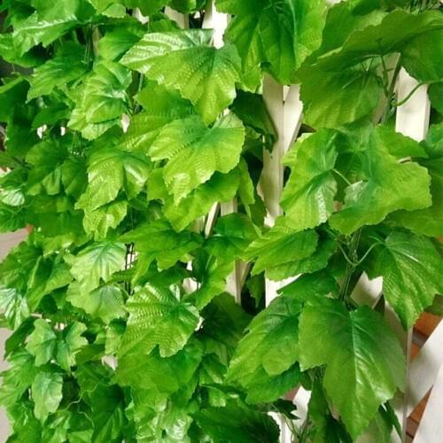 5 Pieces Artificial Plant Leaf Fake Flower Grass Bedroom Decor Office Decoration Green Ivy