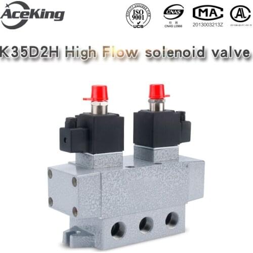 K35D2H Three position five way solenoid valve k35d2h-15yk35q2-06 08 10 20 25 p y double electric control reversing valve