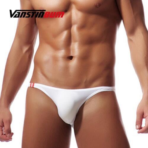 Ice-Silk Panties Mens Sexy Breathable Bikini Briefs Male Low Waist Underwear Cueca U Pouch Slip Homme Dropshipping