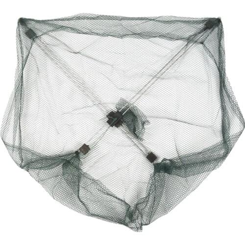 Hot-50 x 50 cm Umbrella Crab Koeder Throw Fishing Senkmasche Green Plastic