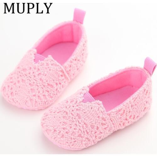 Lovely Infant Toddler Princess First Walkers Newborn Baby Girls Kid Prewalker Soft Soled Shoe Bow Dress Knitting Shoes Footwear