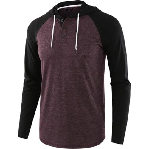 Summer Mens Hooded Long sleeve Solid Color Long Sleeve Slim Fit Large Color Matching Mens Fitness Sweater Long sleeveHoodies