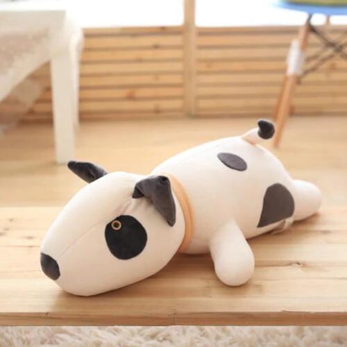 Nooer Cute Soft Bull Terrier Dog Plush Toy Dog Stuffed Pillow Doll Children Kids Toy Birthday Girlfriend Gift Baby Toy