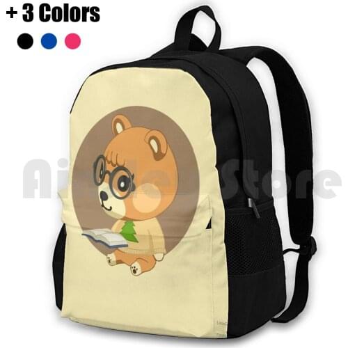 Animal-Maple Outdoor Hiking Backpack Riding Climbing Sports Bag Acnh Acnl Acpc Animal Animals Camp Characters Colorfull Colors
