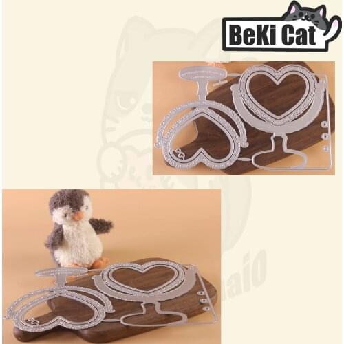 Cutting die Planner Heart Desk Mirror Stencils for DIY Scrapbooking photo album Decorative DIY Paper Cards
