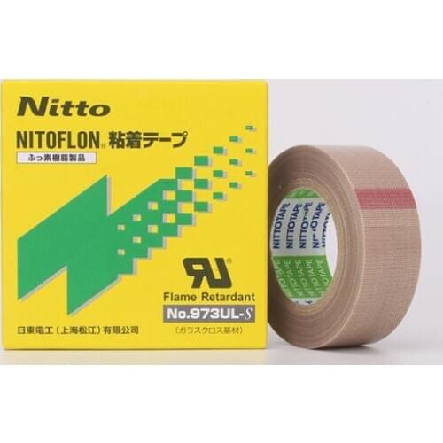 High temperature resistant adhesive 30pcs T0.13mm*W13mm*L10m Japan NITTO DENKO Tape NITOFLON Waterproof Single Sided Tape 973UL